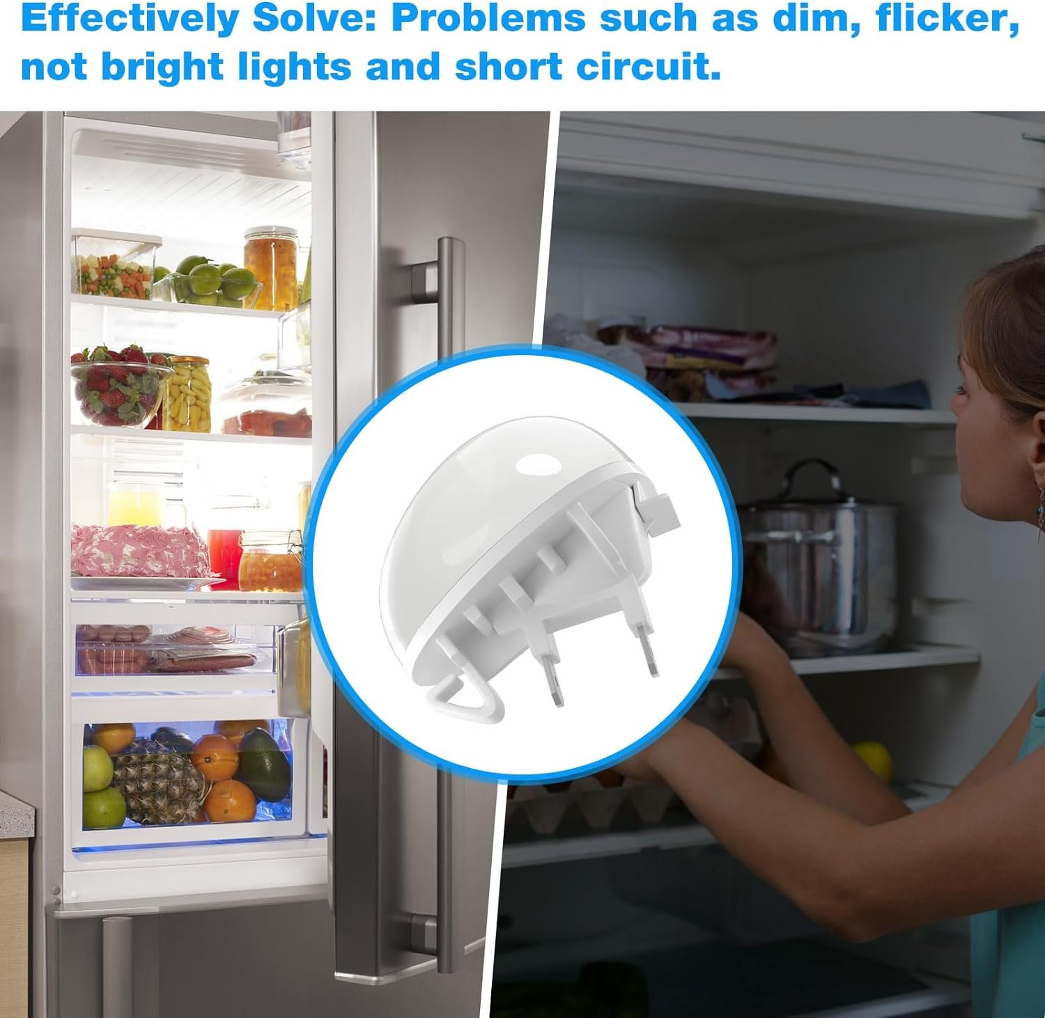 W11602886 Refrigerator LED Light Bulb FOR Whirlpool Kenmore Amana Refrigerator Freezer Light W11468934 W11449273 W11251749 W11520324 AP6986570 W11549780