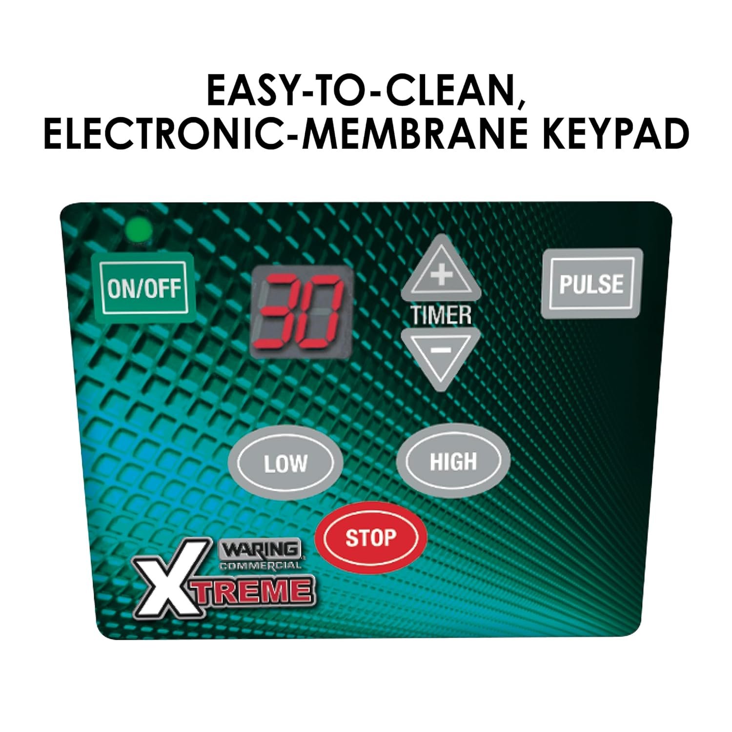 Waring Commercial MX1100XTX 3.5 HP Blender with Electronic Keypad, Pulse Function, 30 SecondCountdown Timer and a 64 oz. BPA Free Container, 120V, 5-15 Phase Plug,Black