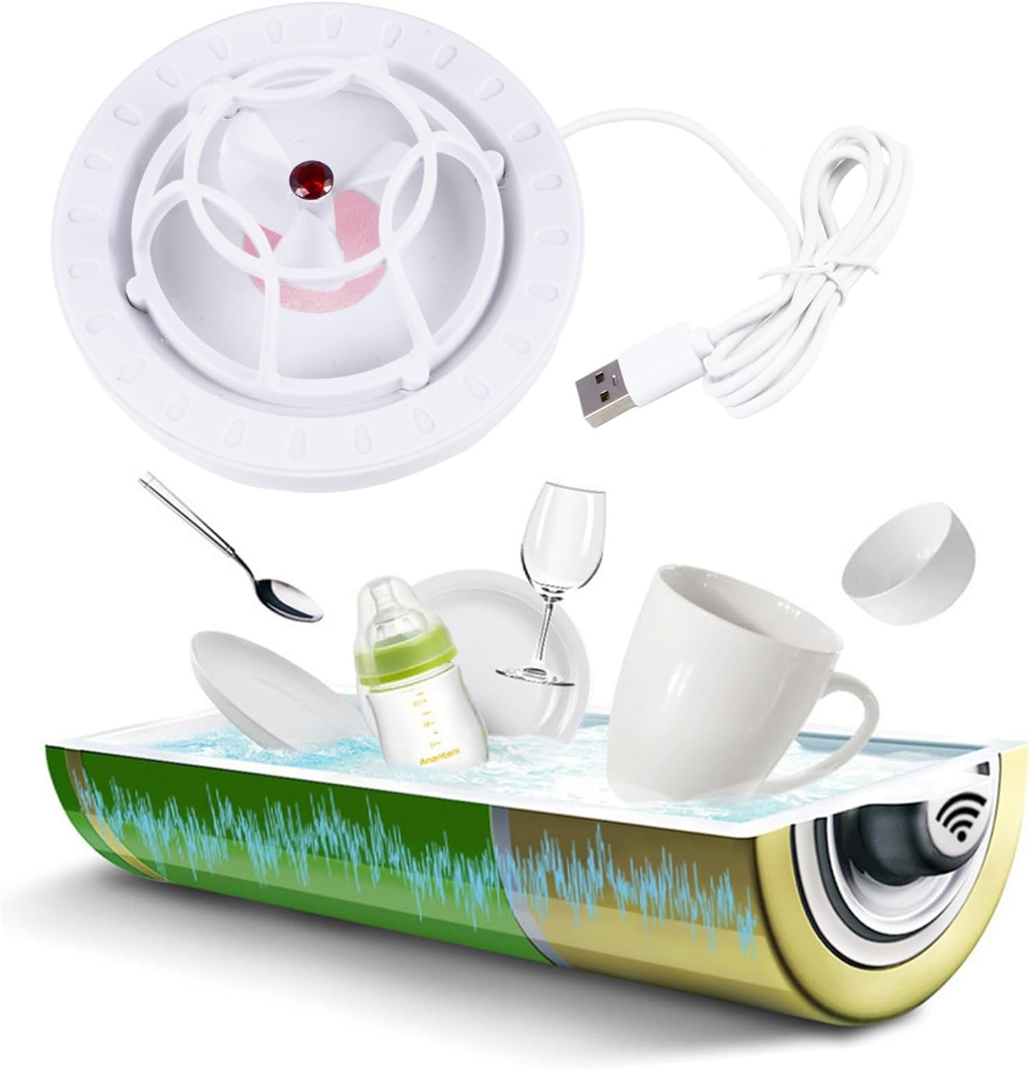 Washing Machine Portable Cleaning Machine Small Portable Dishwasher Electric Dish Washing Tools Vegetable Washer Mini Washer Machine Fruit Washer Abs Travel Automatic