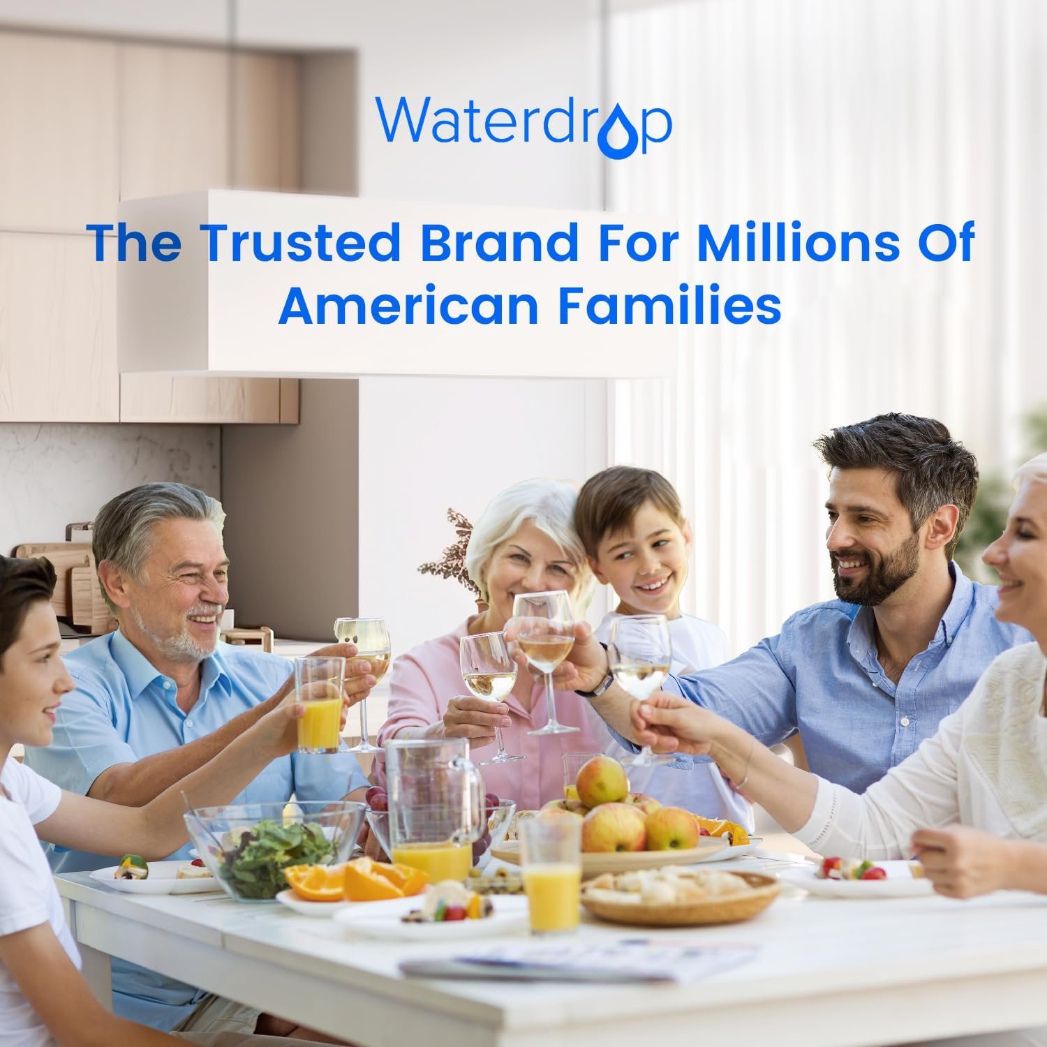 Waterdrop EDR4RXD1 Compatible with EveryDrop Filter 4, Whirlpool UKF8001, 4396395, Maytag UKF8001AXX-200, UKF8001AXX-750, WD-F07, Refrigerator Water Filter, 2 Filters