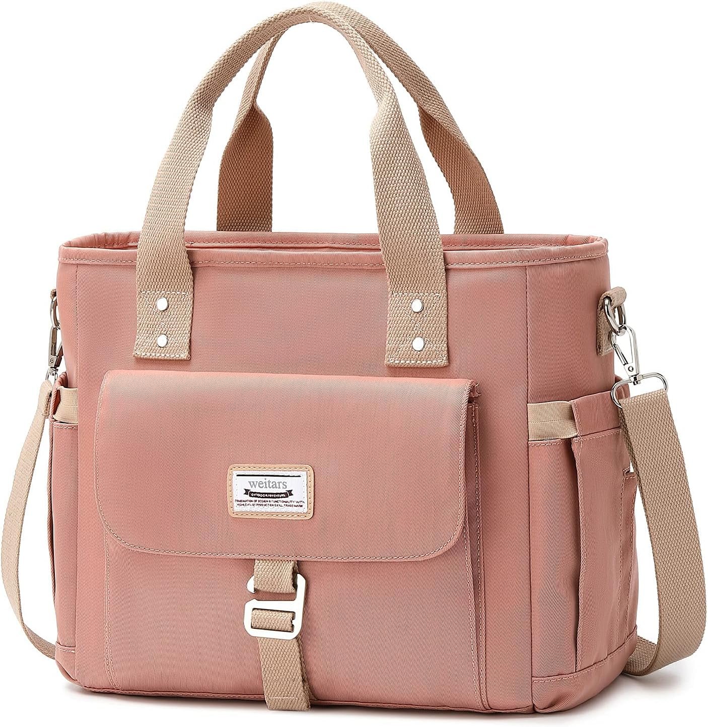 Weitars Lunch Bag for Women Work,Insulated Lunch Box Extra Large Lunch Tote Bag,Wide-Open Tote Cooler Bag With Removable Shoulder Strap with Side Pocket,Lunchbag For Picnic Hiking Beach Weitars Lunch Bag for Women Work,Insulated Lunch Box Extra Large Lunch Tote Bag,Wide-Open Tote Cooler Bag With Removable Shoulder Strap with Side Pocket,Lunchbag For Picnic Hiking Beach