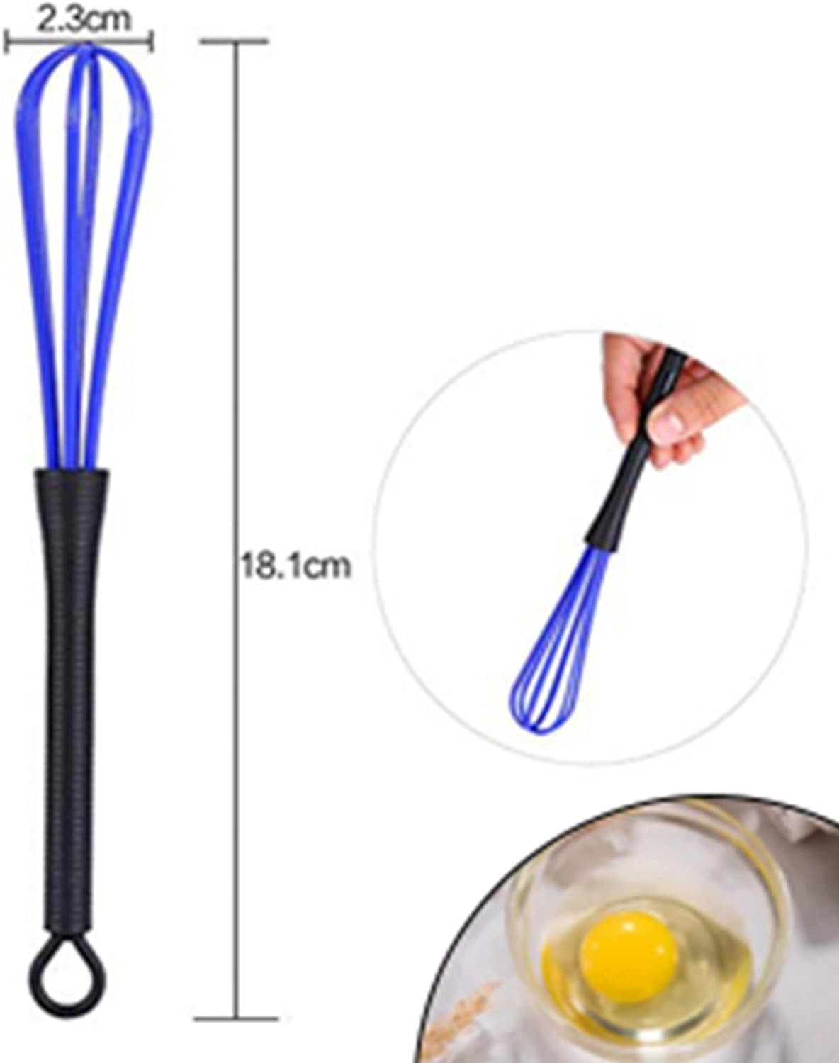 Whisk Set, 5PCS Plastic Salon Barber Hairdressing Hair Color Dye Cream Whisk Kitchen Balloon Mixer Tool for Blending, Whisking