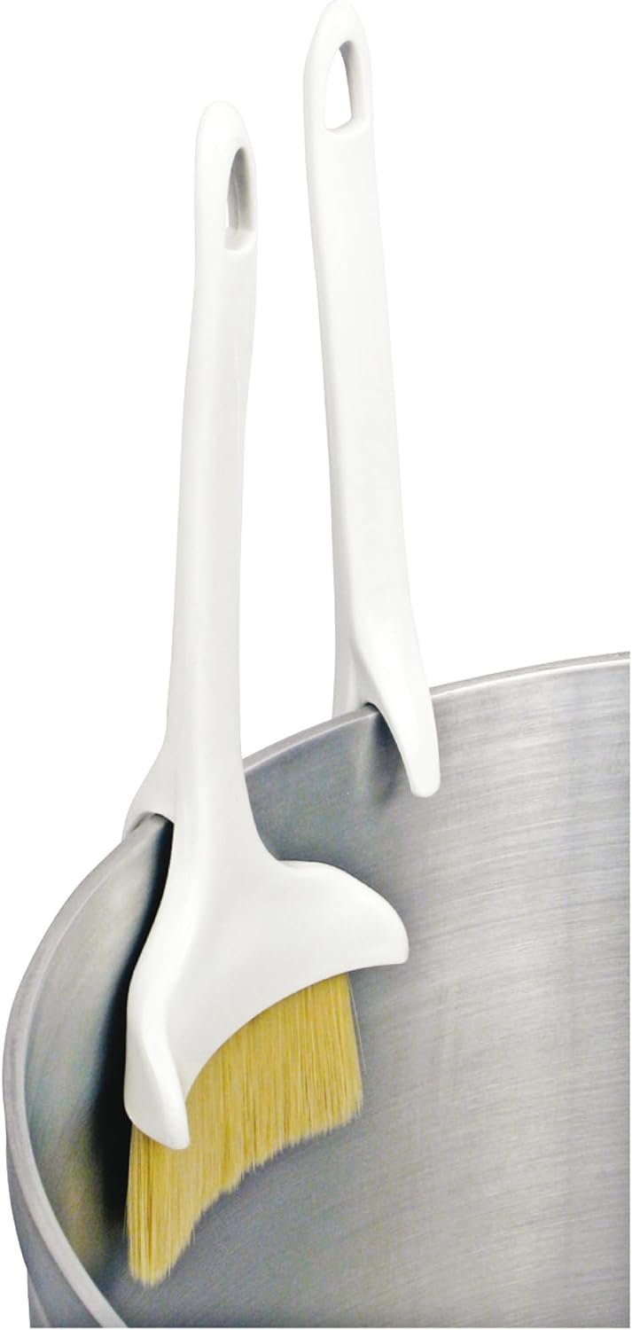 Winco 3-Inch Brush with Hook, Plastic Handle