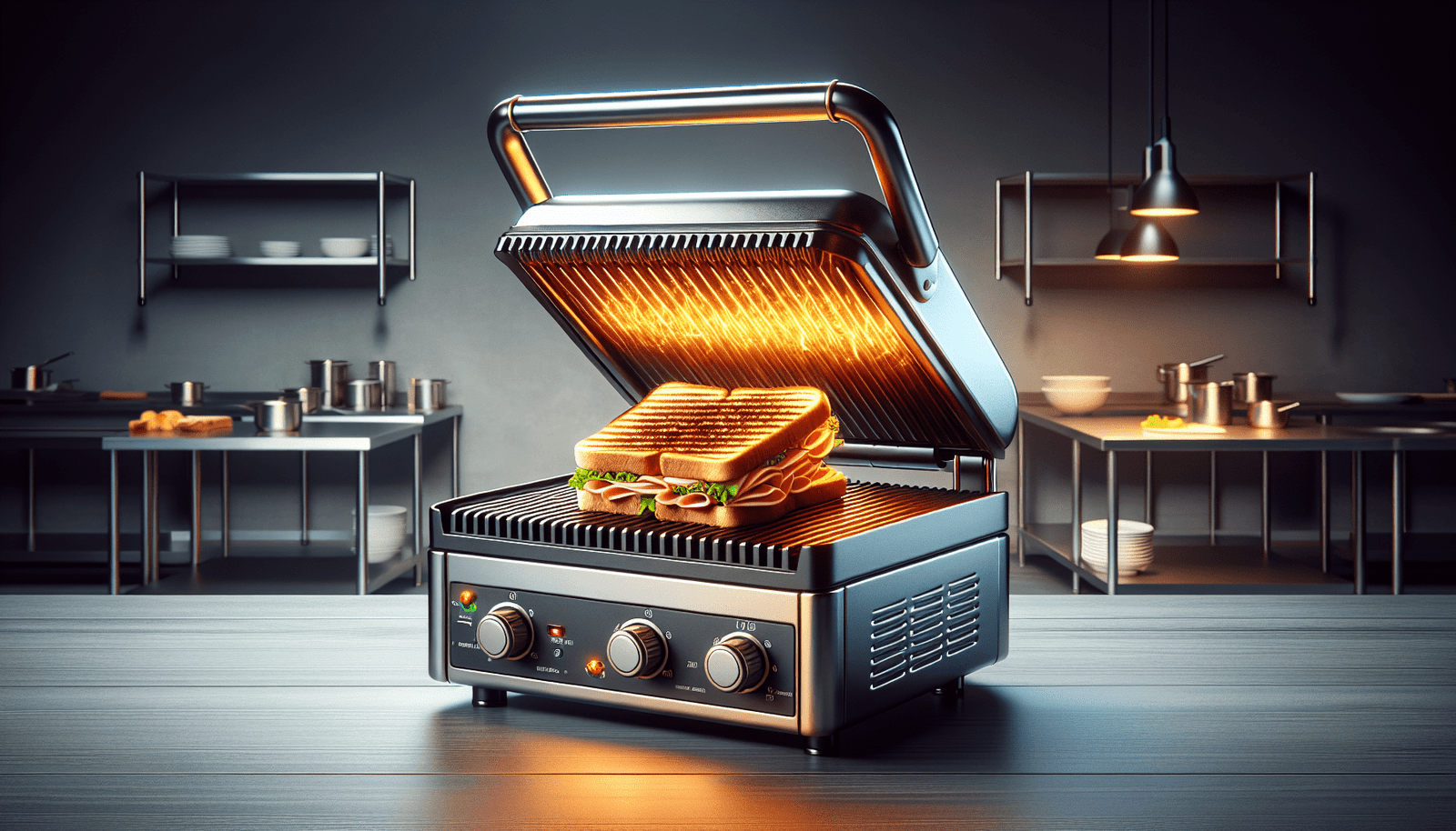 Winco ESG-1 Sandwich Grill, electric, countertop single Winco ESG-1 Sandwich Grill, electric, countertop single