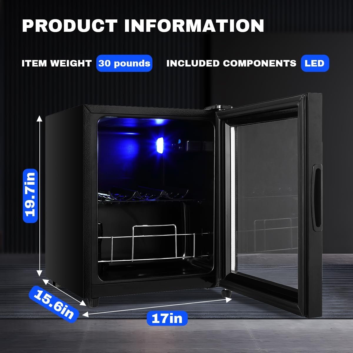 wine-cooler-refrigerator-small-mini-fridge-freestanding-beverage-cooler-75-can-beverage-refrigerator-with-adjustable-she - Cooking Appliance World