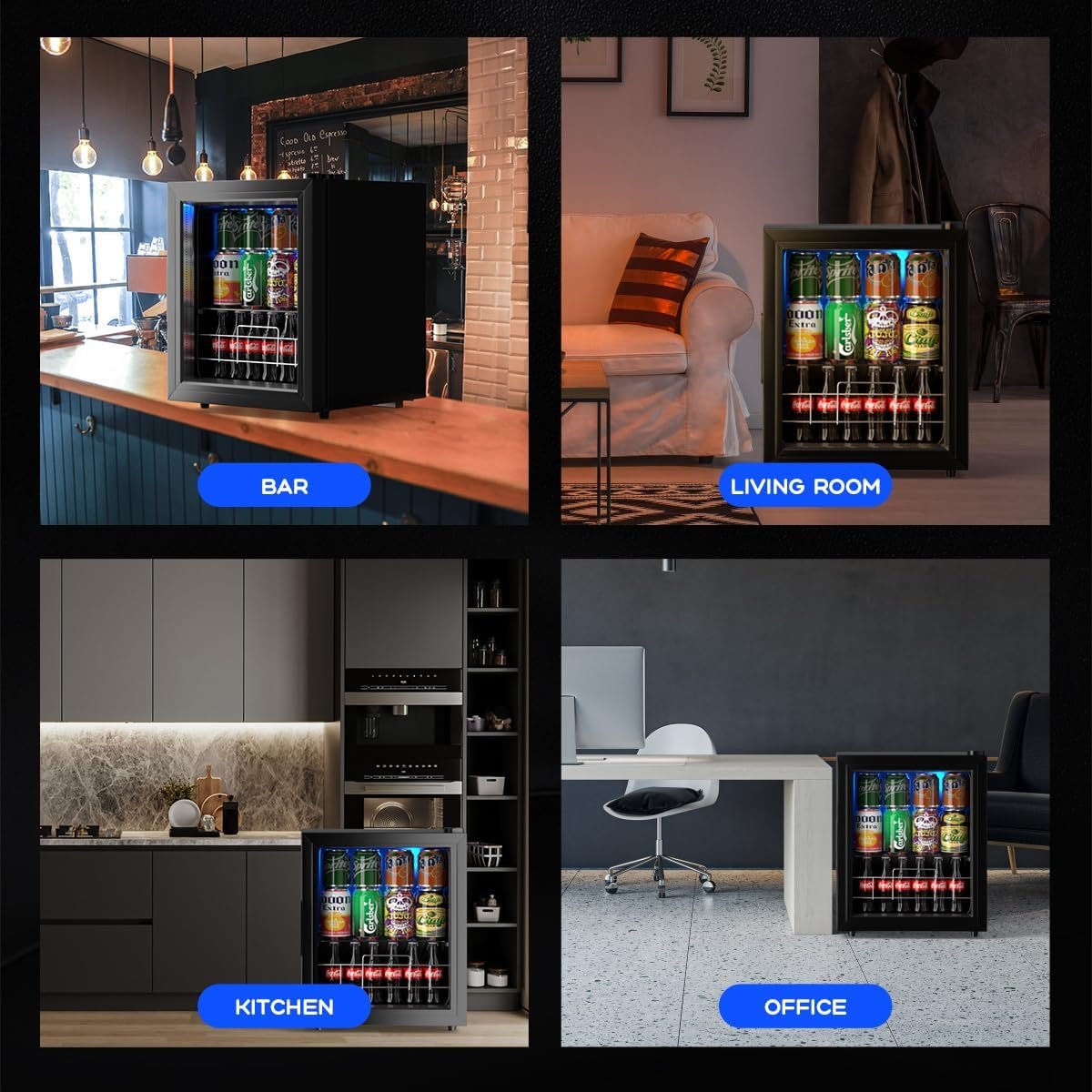 Wine Cooler Refrigerator Small Mini Fridge Freestanding Beverage Cooler, 75 Can Beverage Refrigerator with Adjustable Shelving Glass Door for Beer Soda or Wine Perfect Office Home or Bar Black Wine Cooler Refrigerator Small Mini Fridge Freestanding Beverage Cooler, 75 Can Beverage Refrigerator with Adjustable Shelving Glass Door for Beer Soda or Wine Perfect Office Home or Bar Black