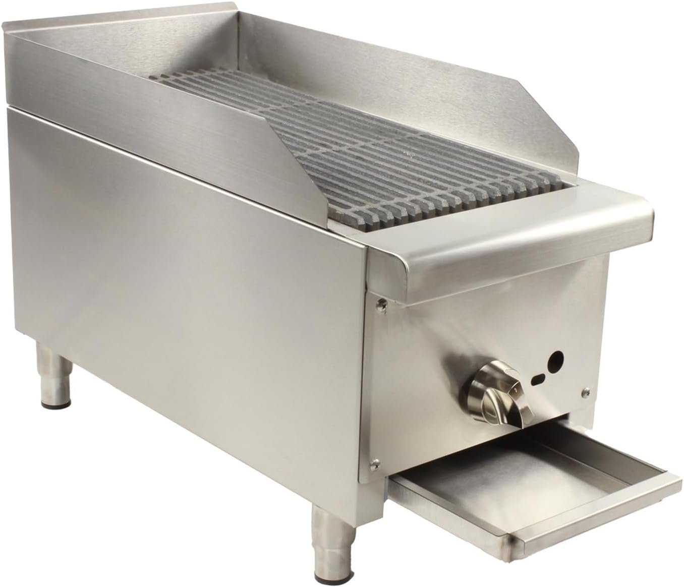 WMAOT 12 Commercial Gas Grill Radiant Charbroiler, Stainless Steel Natural Gas Char Broiler Griddle with Grill, Lava Rock for Restaurant Equipment BBQ WMAOT 12 Commercial Gas Grill Radiant Charbroiler, Stainless Steel Natural Gas Char Broiler Griddle with Grill, Lava Rock for Restaurant Equipment BBQ