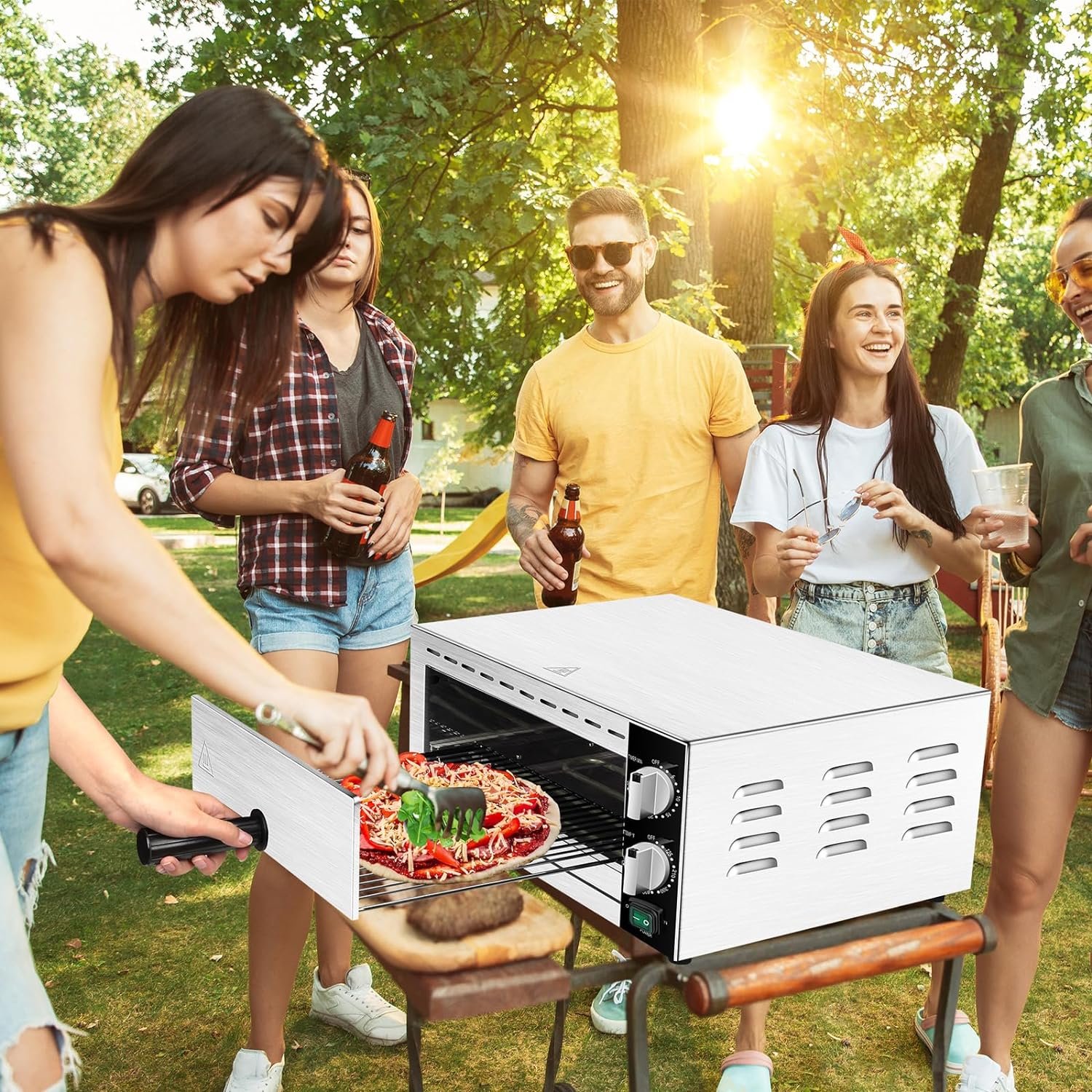 Wutfly Countertop Electric Pizza Oven and Snack Oven Wutfly Countertop Electric Pizza Oven and Snack Oven