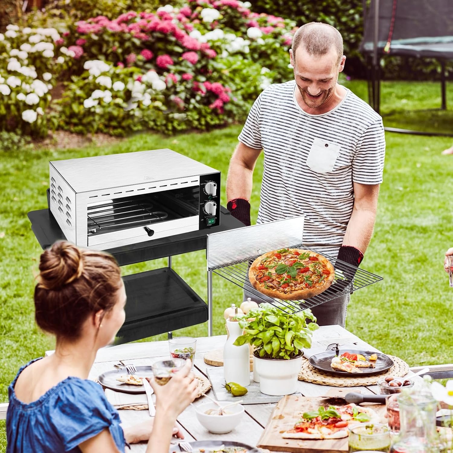 Wutfly Countertop Electric Pizza Oven and Snack Oven Wutfly Countertop Electric Pizza Oven and Snack Oven