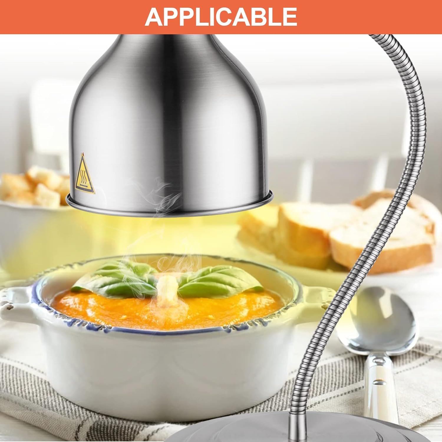 YMJOINMX Food Heat Lamp Commercial Food Warmer Lamp Food Service Restaurant Retractable Heat Lamp Heating Lamp for Food Warming Restaurant Buffet Home Use Warmer YMJOINMX Food Heat Lamp Commercial Food Warmer Lamp Food Service Restaurant Retractable Heat Lamp Heating Lamp for Food Warming Restaurant Buffet Home Use Warmer