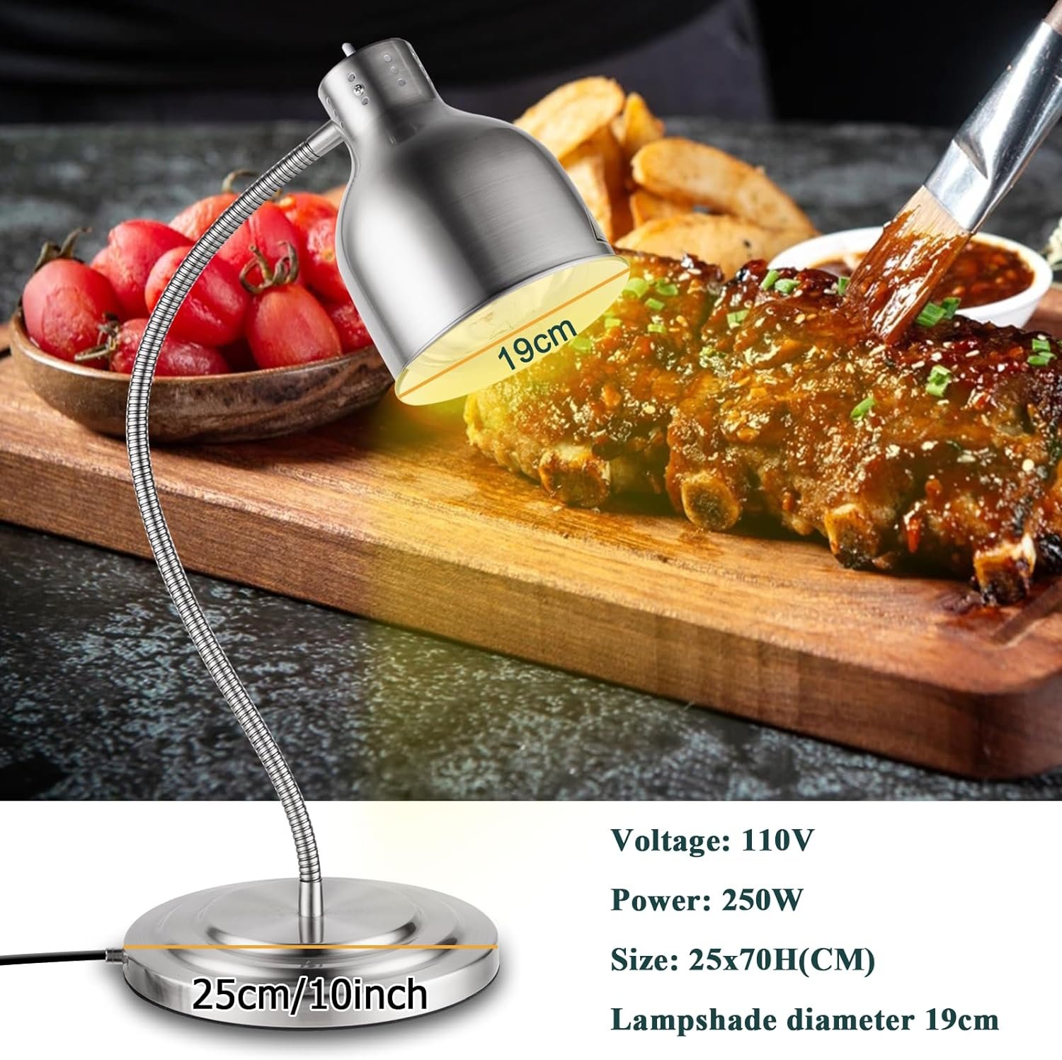 YMJOINMX Food Heat Lamp Commercial Food Warmer Lamp Food Service Restaurant Retractable Heat Lamp Heating Lamp for Food Warming Restaurant Buffet Home Use Warmer YMJOINMX Food Heat Lamp Commercial Food Warmer Lamp Food Service Restaurant Retractable Heat Lamp Heating Lamp for Food Warming Restaurant Buffet Home Use Warmer