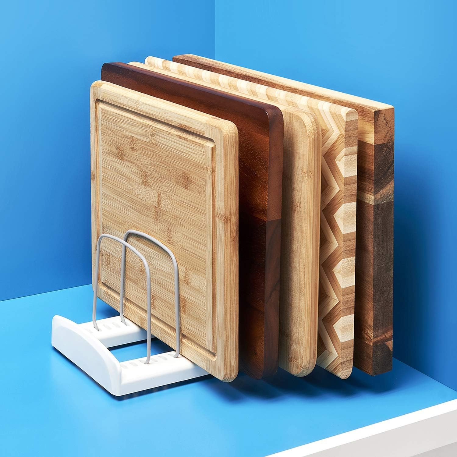 YouCopia StoreMore Adjustable Pot Lid Organizer, Standard, White YouCopia StoreMore Adjustable Pot Lid Organizer, Standard, White