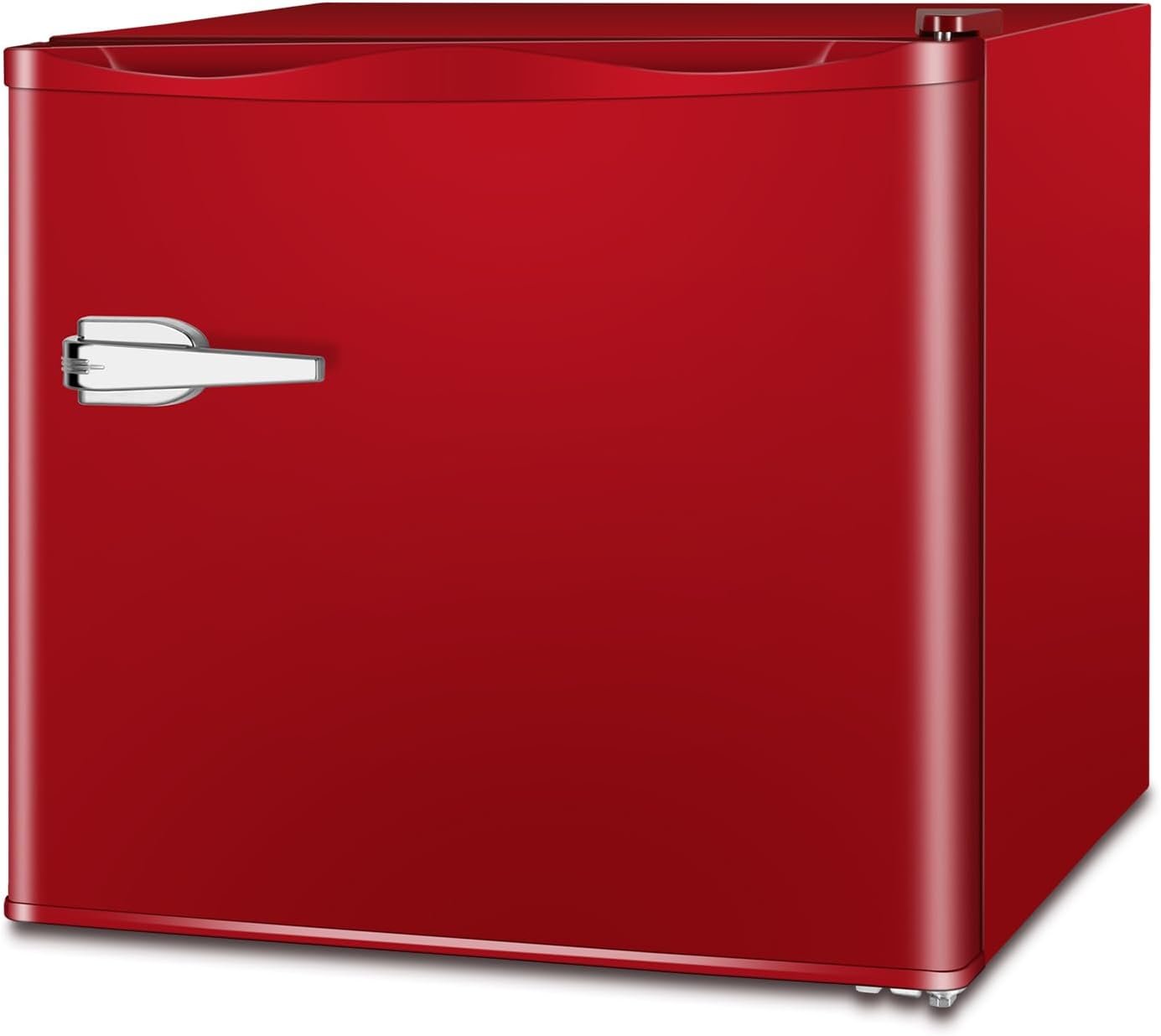 ZAFRO 1.2 Cu.ft Single Door Compact Mini Home/Apartment/Office Upright Freezer, red