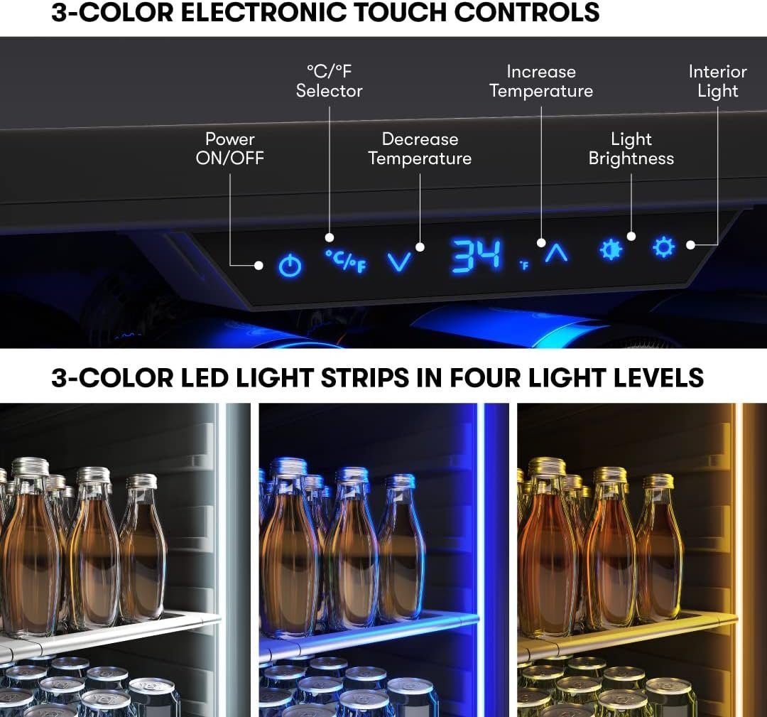 Zephyr Presrv Series 24 Inch Stainless Steel Freestanding or Built In Beverage Center 13 bottles, 84 12 oz cans (Single Zone Beverage Cooler - Outdoor) Zephyr Presrv Series 24 Inch Stainless Steel Freestanding or Built In Beverage Center 13 bottles, 84 12 oz cans (Single Zone Beverage Cooler - Outdoor)