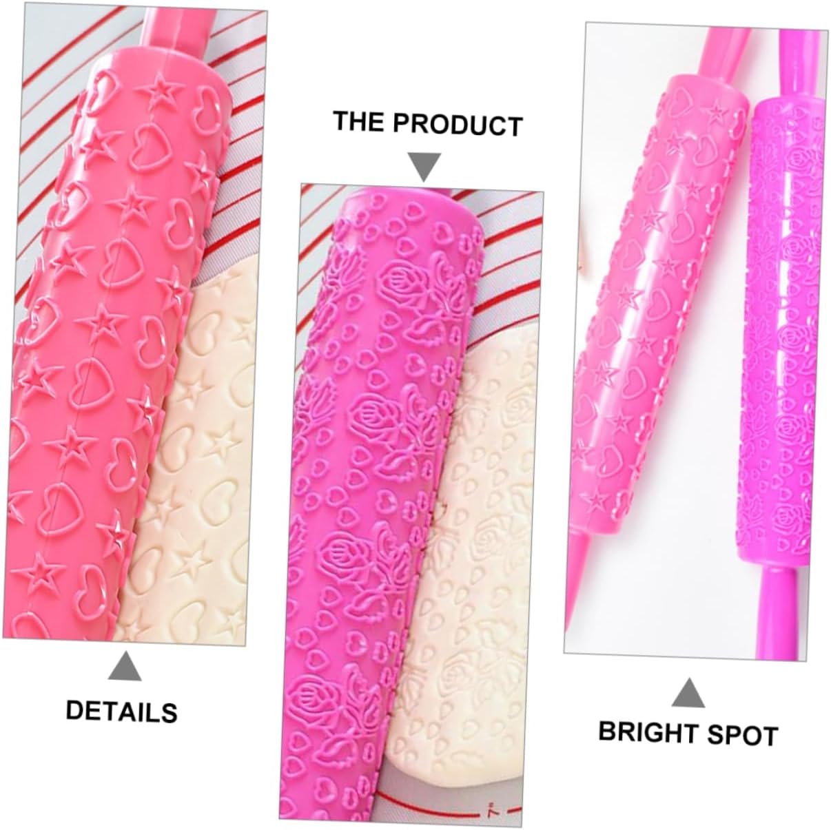 Zerodeko 6 Pcs Love Rolling Pin Bake Cookies Embossing Tool Kitchen Roller Pastry Roller Stick Cookies Dough Rolling Pin Bakery Clay Rolling Pin Roller Pin Plastic Embossed Embossing Roller Zerodeko 6 Pcs Love Rolling Pin Bake Cookies Embossing Tool Kitchen Roller Pastry Roller Stick Cookies Dough Rolling Pin Bakery Clay Rolling Pin Roller Pin Plastic Embossed Embossing Roller