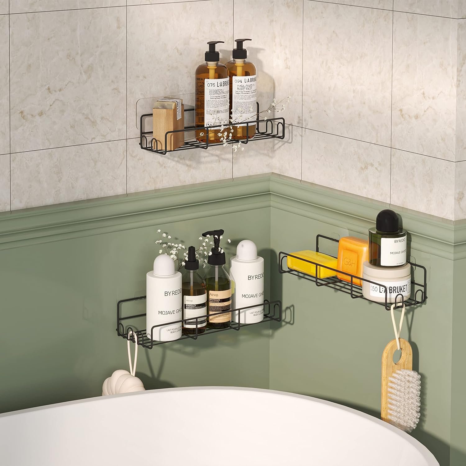 ZL HOUSE 6 Pack Spice Rack Organizer, Upgraded Adhesive for Spice Shelf Installation Without Holes, Wall Mounted Spice Rack for Kitchen Cabinet, Wall, Pantries, Pantry Door ZL HOUSE 6 Pack Spice Rack Organizer, Upgraded Adhesive for Spice Shelf Installation Without Holes, Wall Mounted Spice Rack for Kitchen Cabinet, Wall, Pantries, Pantry Door