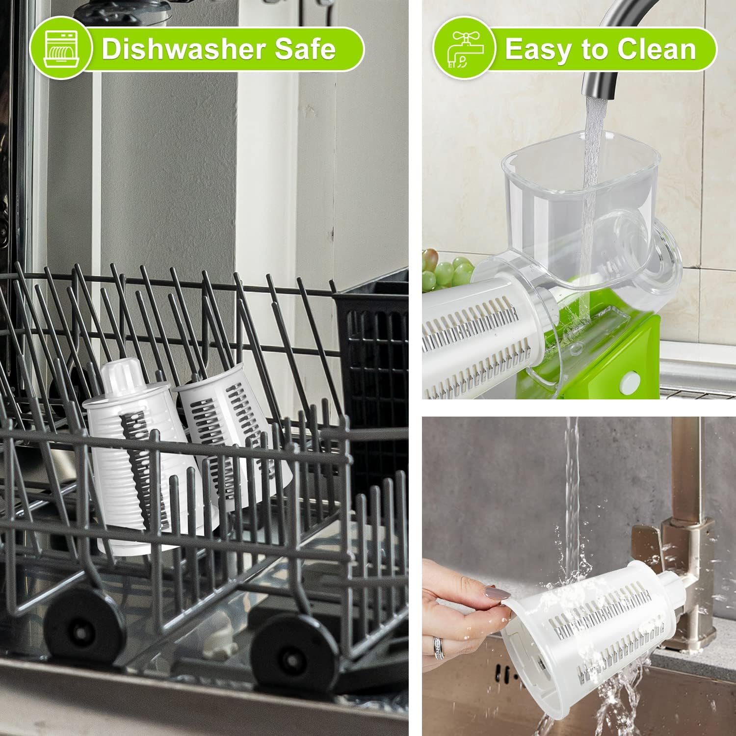 ZNM Rotary Cheese Grater, Hand Crank Cheese Grater with Handle  5 Interchangeable Blades, Plastic Round Mandoline Slicer for kitchen, Vegetable Cutter for Nut, Carrot, Cucumber, Fruit, Send Gloves ZNM Rotary Cheese Grater, Hand Crank Cheese Grater with Handle  5 Interchangeable Blades, Plastic Round Mandoline Slicer for kitchen, Vegetable Cutter for Nut, Carrot, Cucumber, Fruit, Send Gloves