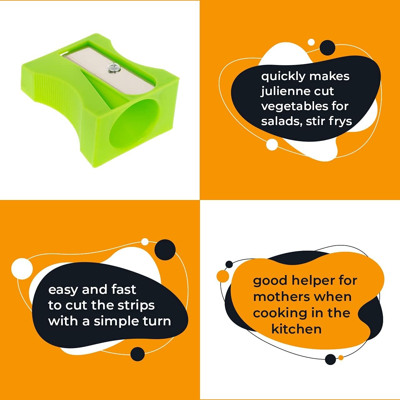 Zucchini Knife - Pack of 2 - Spiral Vegetable Cutter - Carrot Plastic Spiralizer - Potato Spiral Slicer