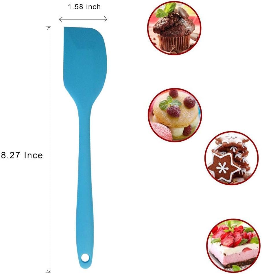 zYoung 4 Pcs Heat Resistant Silicone Spatulas Set,Small