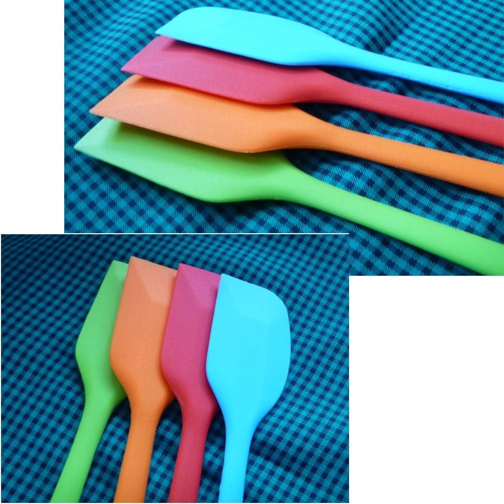 zYoung 4 Pcs Heat Resistant Silicone Spatulas Set,Small